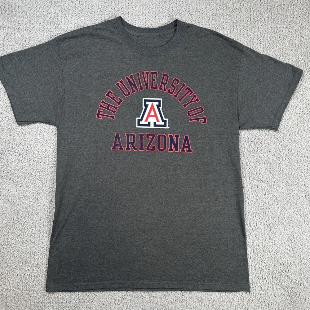 University of Arizona Wildcats T-Shirt Mens Large Gray NCAA Captivating Apparel